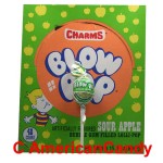 Charms Blow Pop Sour Apple Lollipop